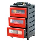 Mueble Piave Organizador De 3 Cajones , Con Ruedas