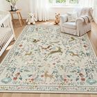 Alfombra De &Aacute;rea Yidanamy 137 cm Boho Floral Lavable