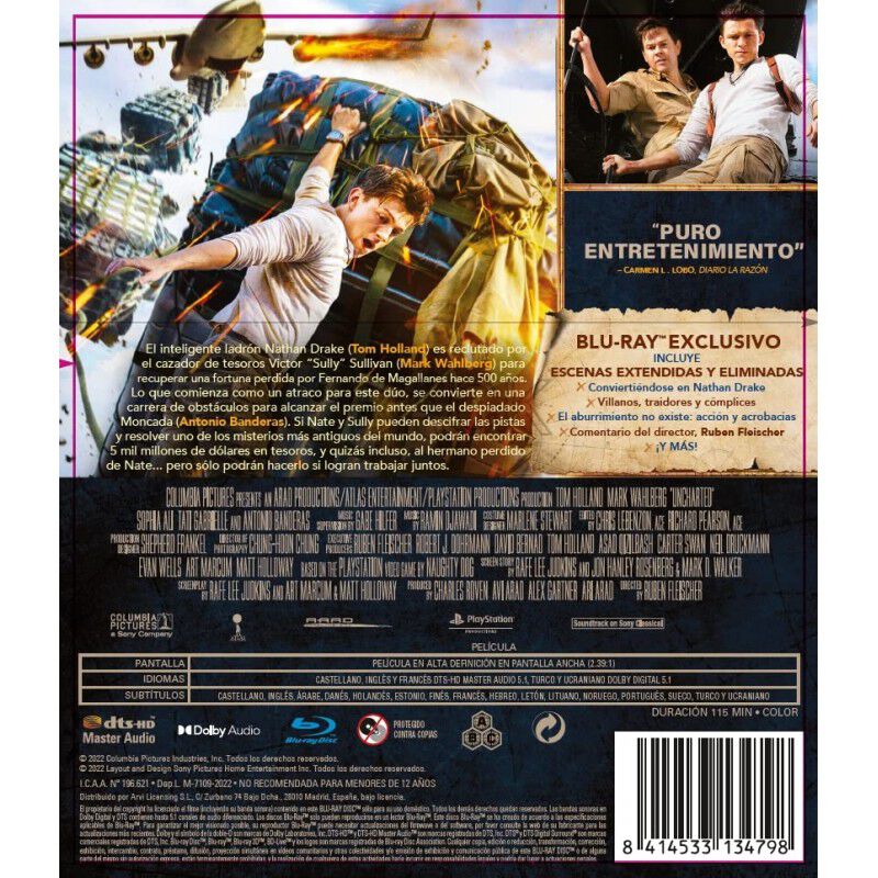 Uncharted  [Blu-ray] image number null