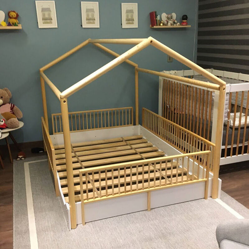 Matrimonial - Cama Casa Montessori de Madera Du... image number null
