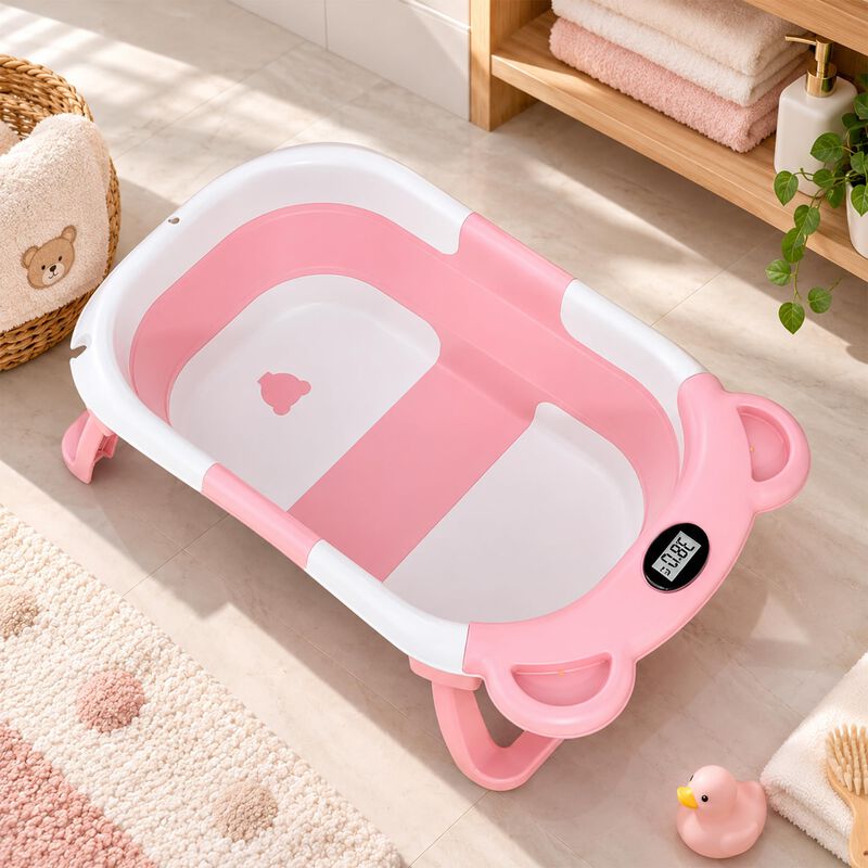 Ba&ntilde;era Para Beb&eacute; Plegable Con Term&oacute;metro Y Alfo... image number null