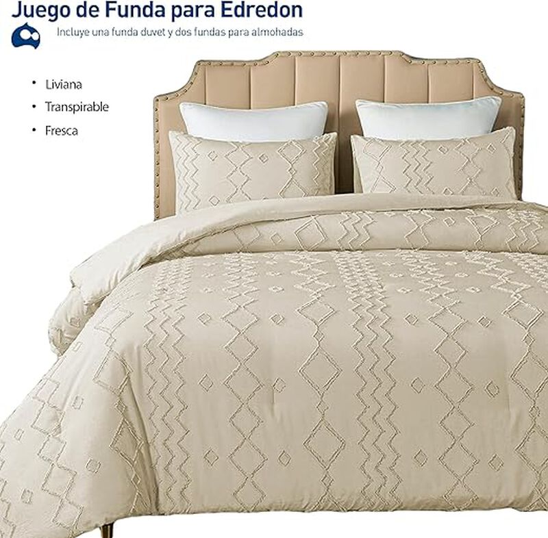 Juego de Funda Duvet para Edred&oacute;n Queen. L&iacute;neas... image number null