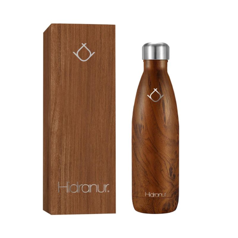 Termo de Acero Inoxidable 17 Oz Madera Hidranur image number null