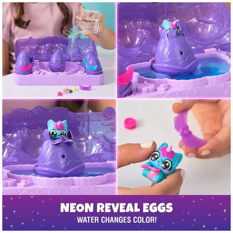 Arco&iacute;ris De Ne&oacute;n Toy Hatchimals Alive Con 5 Fig... image number null