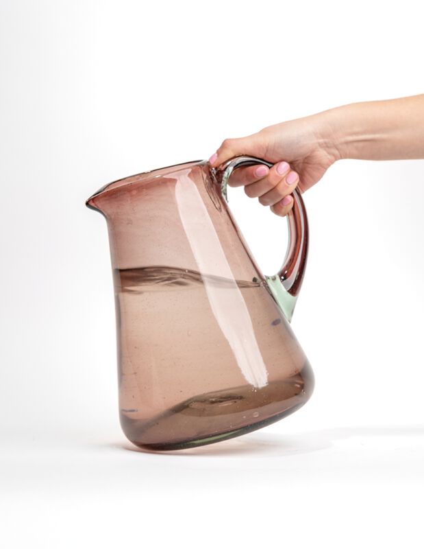 Jarra de Agua de Vidrio Soplado Amatista Marea ... image number null