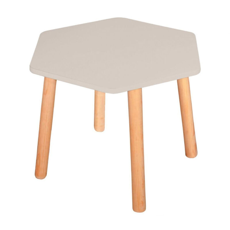 Mesa Moderna de Madera para Ni&ntilde;os-Gris Claro image number null