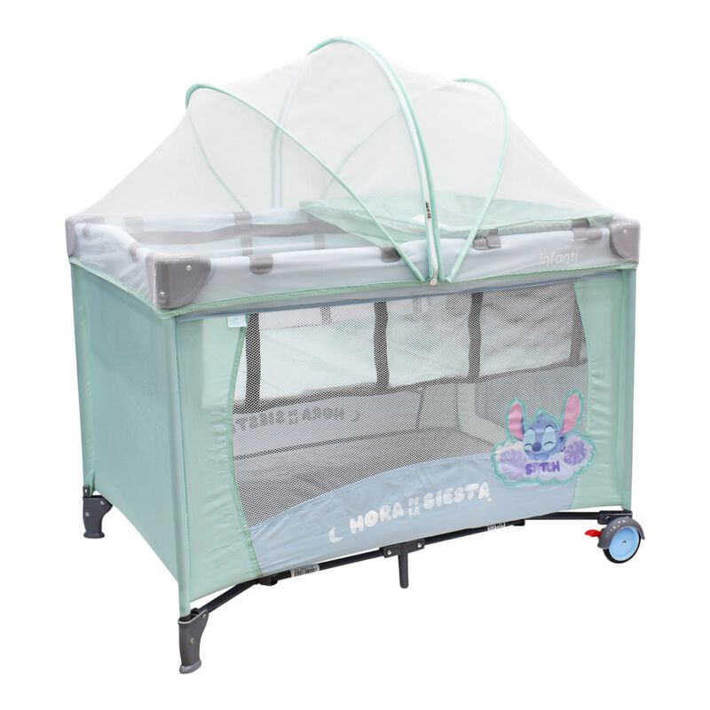 Cuna Corral De Viaje Stitch Armado Sencillo Ada... image number null