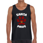 Tank Top Word Art Para Hombre - Santa Paws - Negro