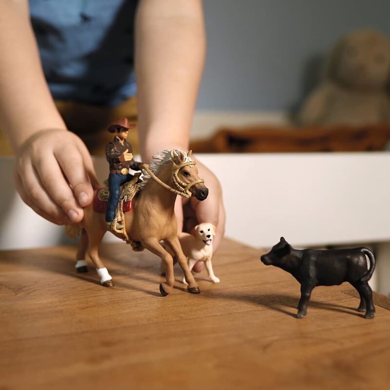Set Playset Schleich Farm World Rodeo Calf Adve... image number null