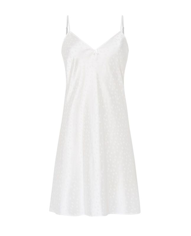 Camis&oacute;n de Raso Jacquard Marfil image number null