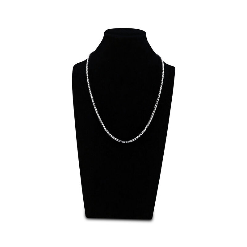 Cadena Plata Blanca 925 Redonda 50cm image number null
