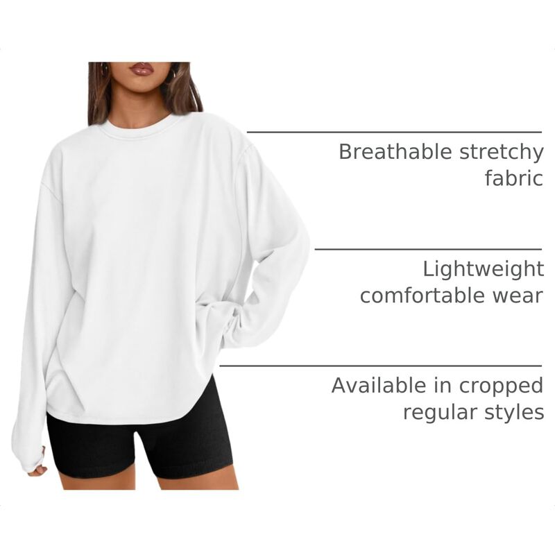 Camiseta Oversize Manga Larga Trendy Queen image number null