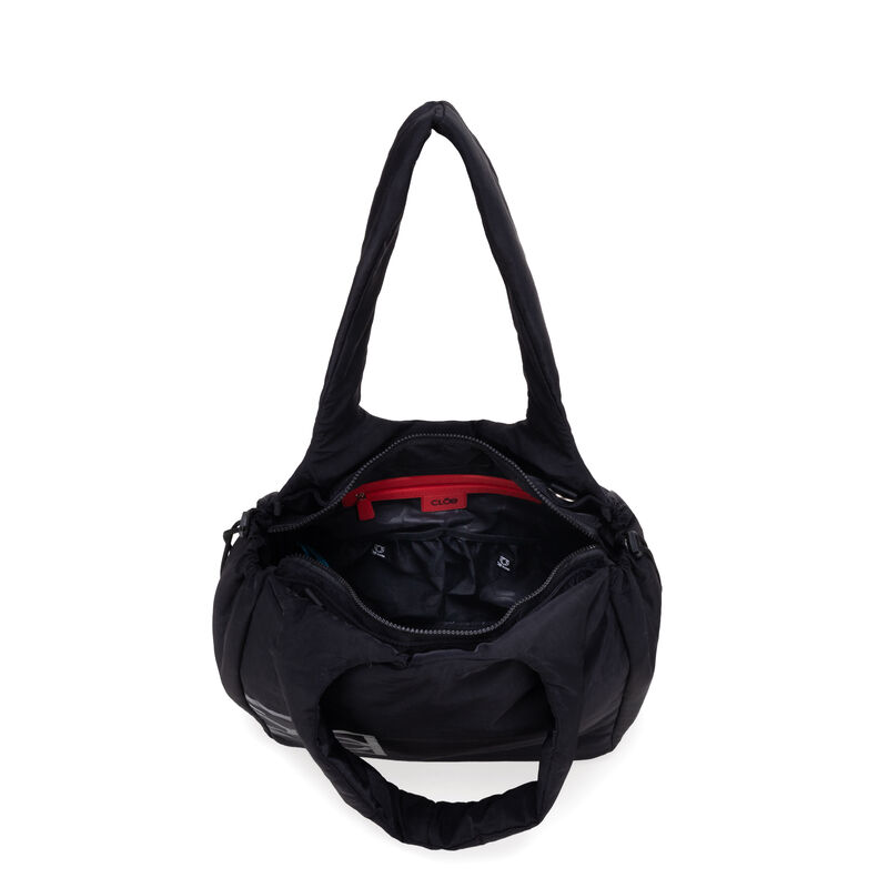 Pa&ntilde;alera Tote Mediana Puffy Con Accesorios Colo... image number null