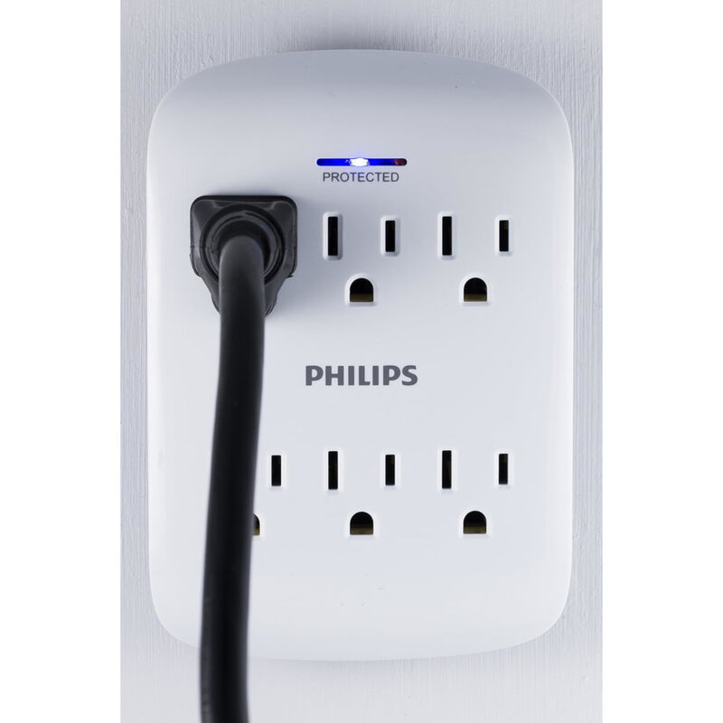 Multicontacto de Pared de 6 Salidas PHILIPS con... image number null