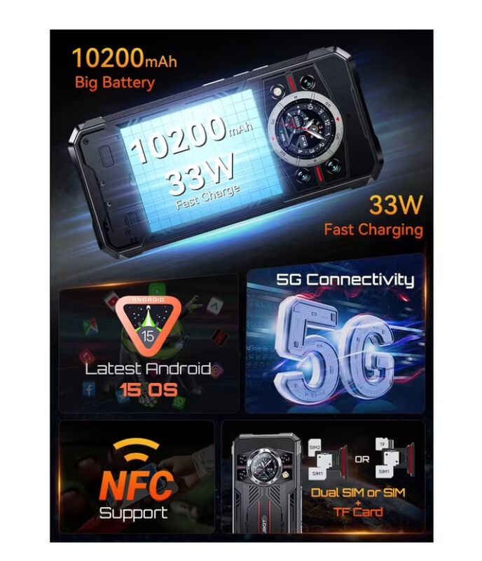 Cubot Kingkong 11 256gb 16gb Negro image number null