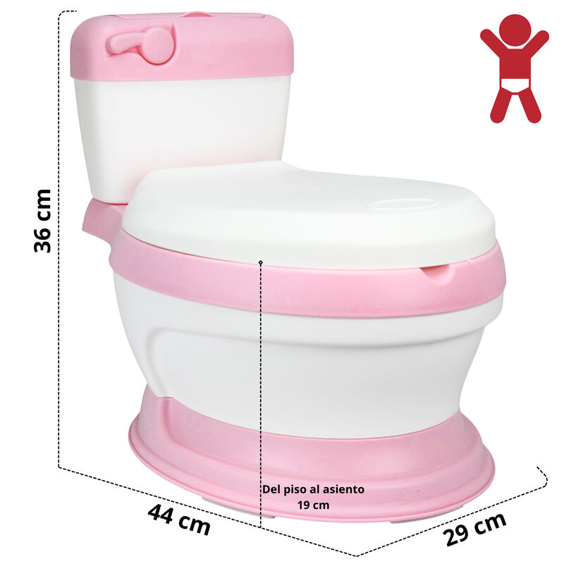 Baño Entrenador para Niños con Asiento Acolchad... image number null