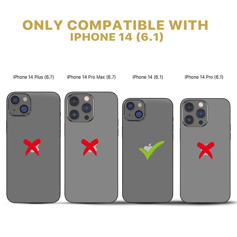 Funda MYBAT Cartera para iPhone 14 - Negra Exec... image number null