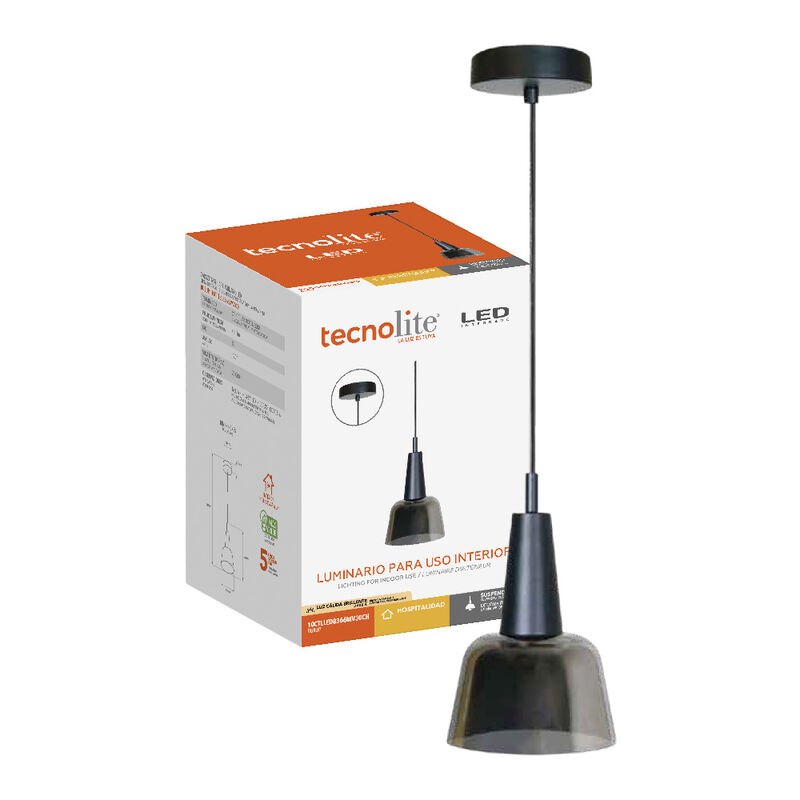 Lámpara Colgante LED de Cristal 1.50 m de Altur... image number null