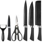 Set De Cuchillos Akumal 6 Piezas Negro
