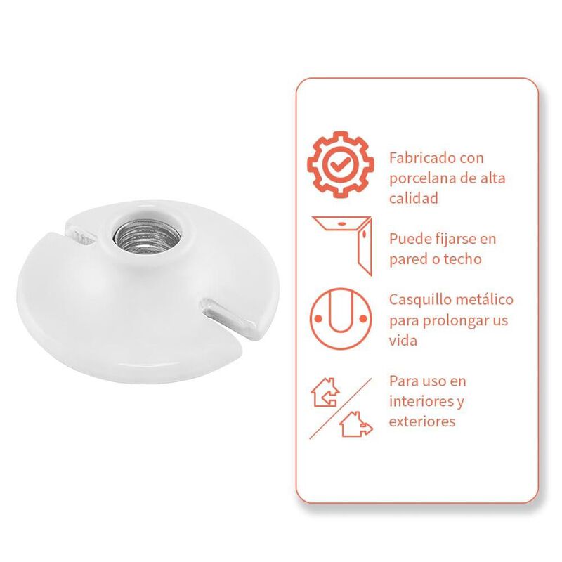 Portal&aacute;mpara redondo de 102 mm embolsado image number null