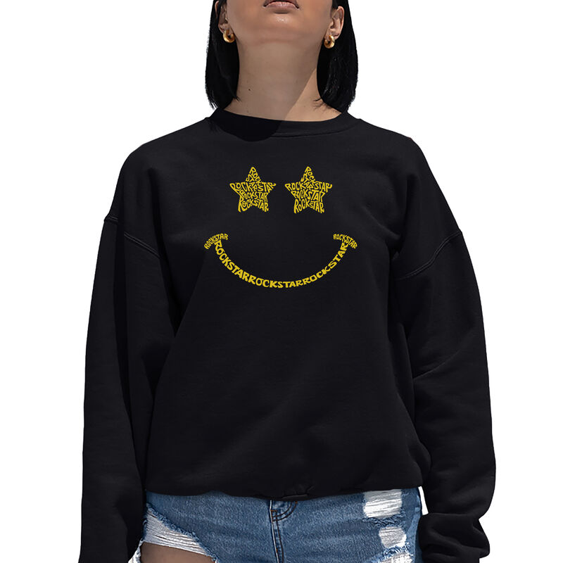 Sudadera De Cuello Redondo Word Art Para Mujer ... image number null