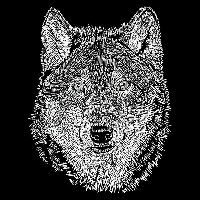Sudadera Con Capucha Word Art Para Ni&ntilde;o - Lobo ... image number null