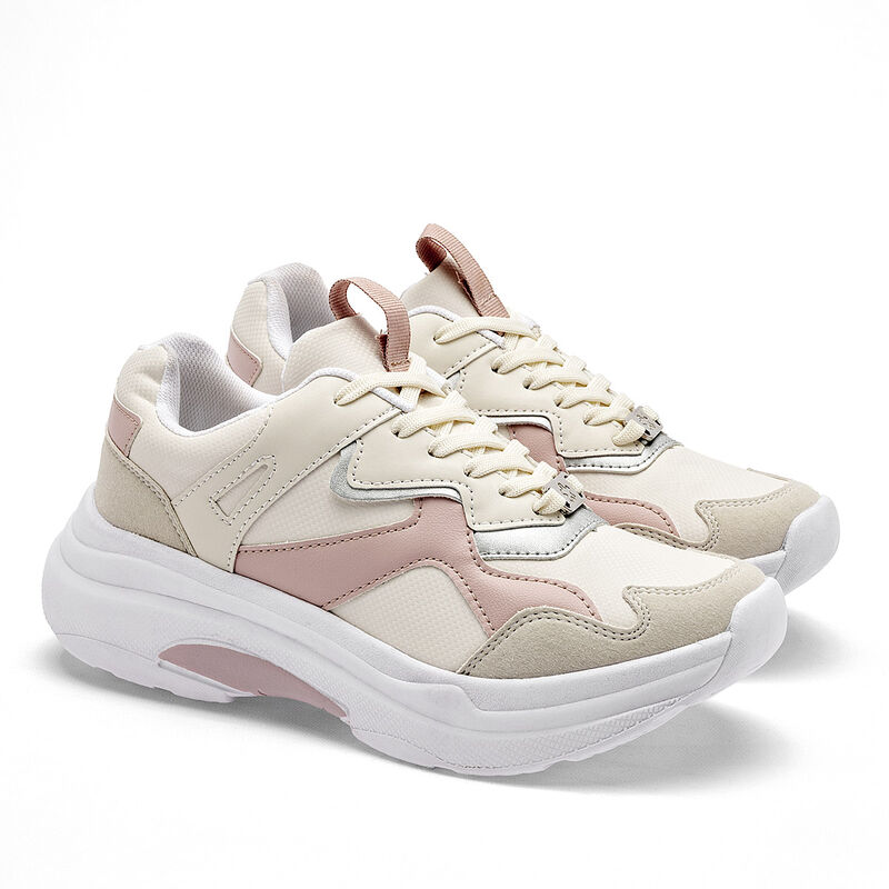 Moramora tenis para mujer latte rosa plata cod ... image number null