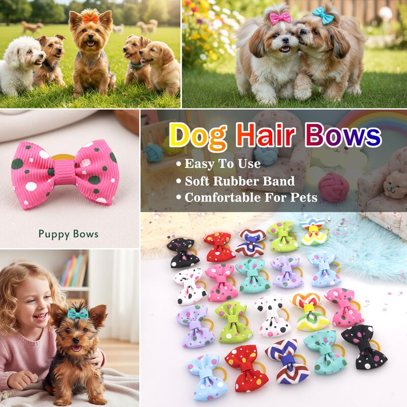 Lazos Para Perro Babymatch 4 cm 60 piezas &ndash; Var... image number null