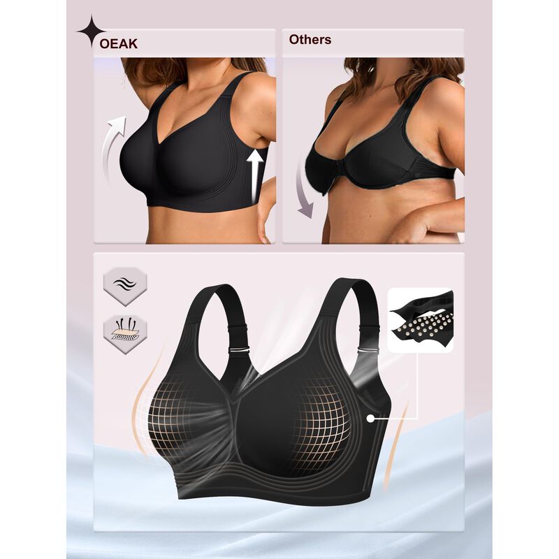 Sost&eacute;n Oeak Sin Aros Talla Grande 2XL Push-up image number null