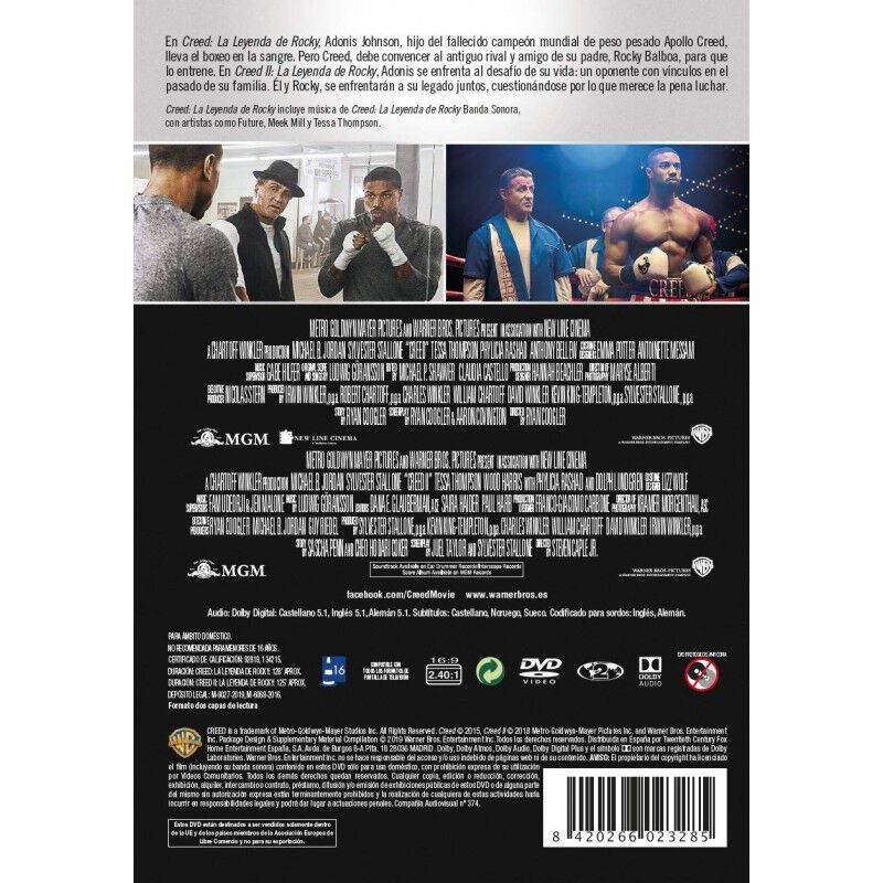 Creed + Creed Ii. La Leyenda De Rocky [dvd] image number null