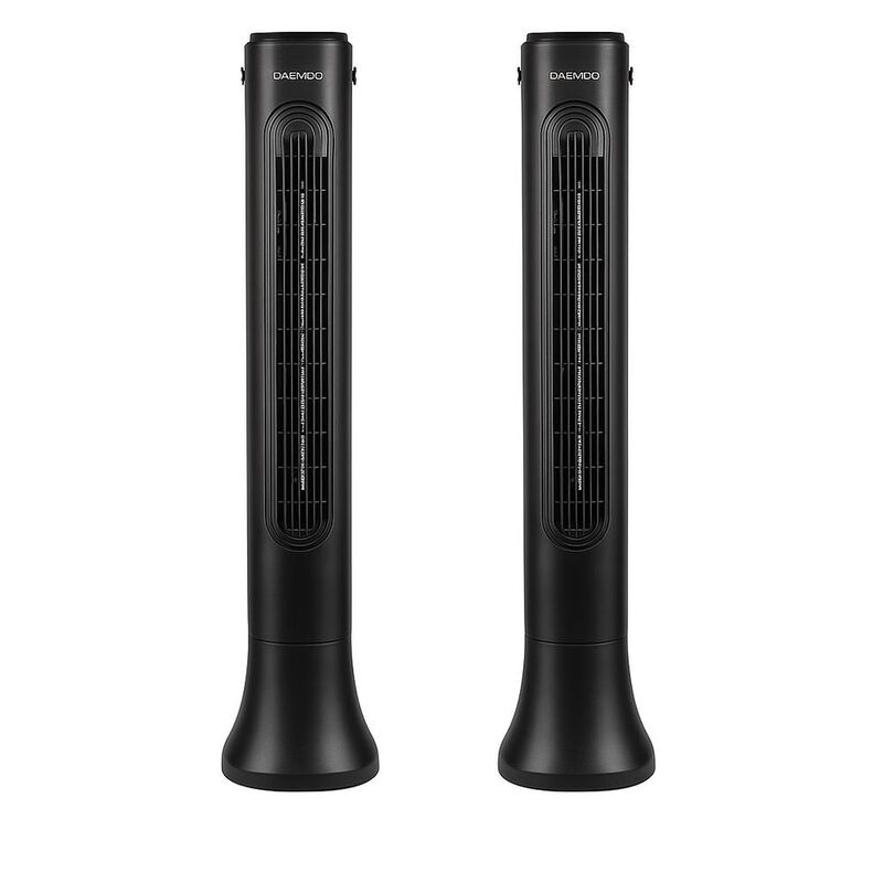 2 Ventiladores Torre Daewoo 36 Pulgadas Negro D... image number null