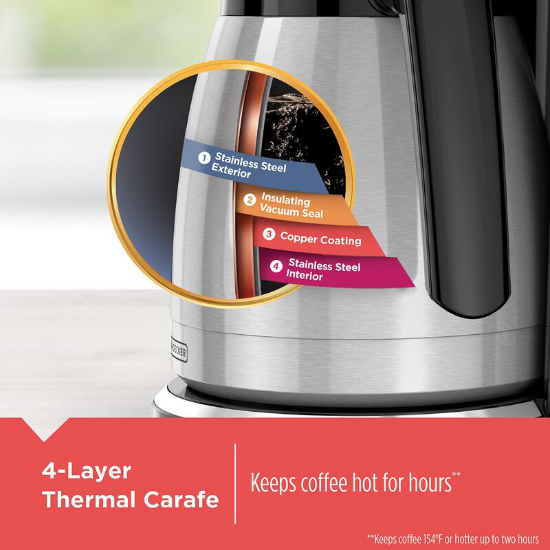 Cafetera Black+decker De 12 Tazas, Programable ... image number null