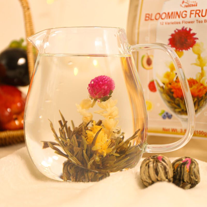 T&eacute; Fullchea Blooming Flowering T&eacute;, 12 Sabores D... image number null