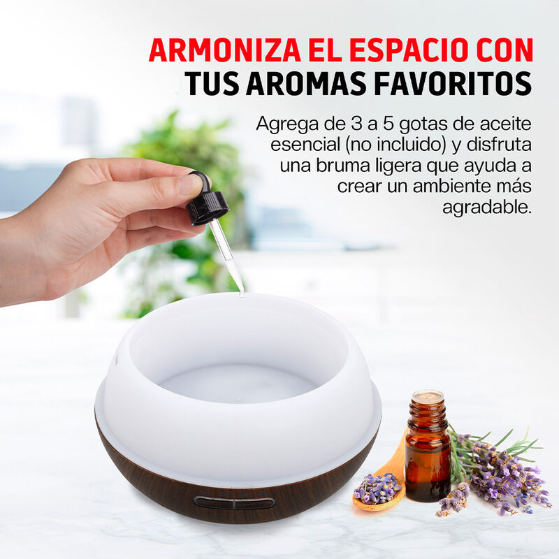 Humidificador Difusor de Aceites Esenciales Con... image number null