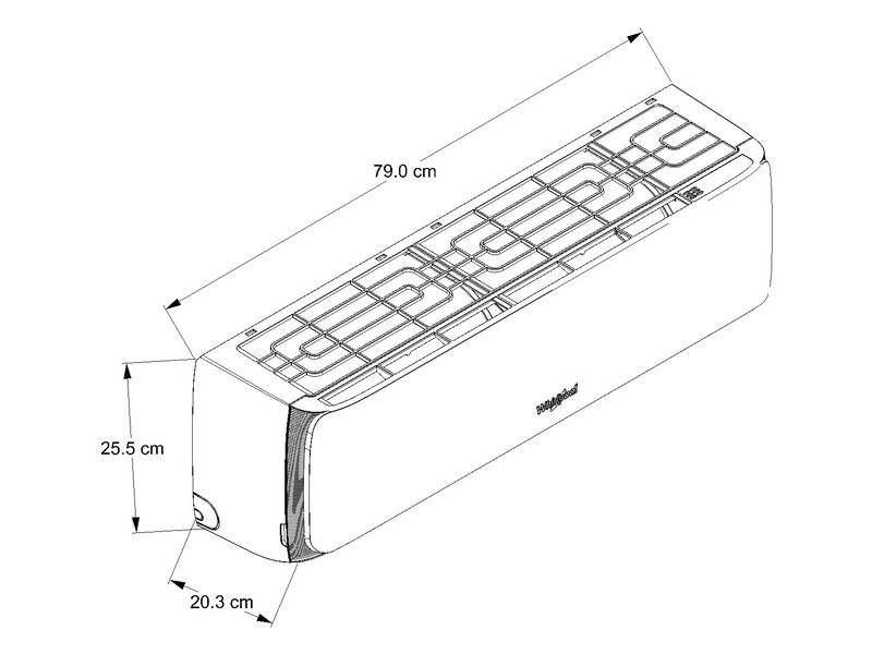 Minisplit Whirlpool Classic 1 Tonelada Solo Fr&iacute;... image number null