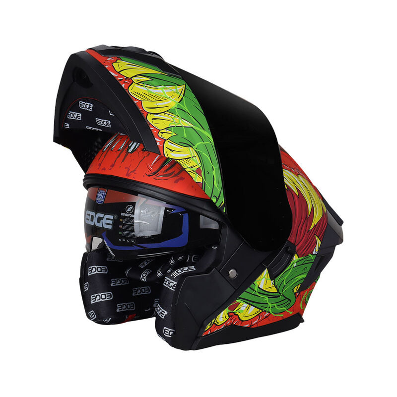 Casco Moto Abatible Boston Monster Cert Ece 220... image number null