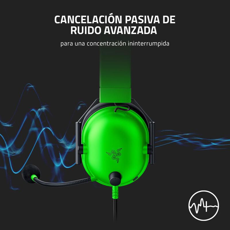 Razer BlackShark V2 X Wired Gaming Headset Gree... image number null