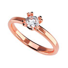 Anillo de Compromiso de 10K con Circonia Talla 5 ORO ROSA 10K - / M1206-10R-CZ-5