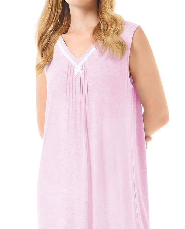 Camis&oacute;n Corto con Puntilla S/M Rosa image number null