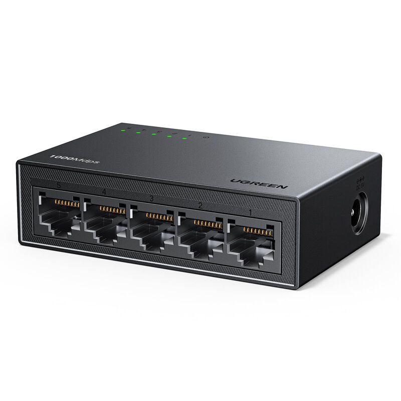 Conmutador Ethernet Ugreen De 5 Puertos Gigabit... image number null