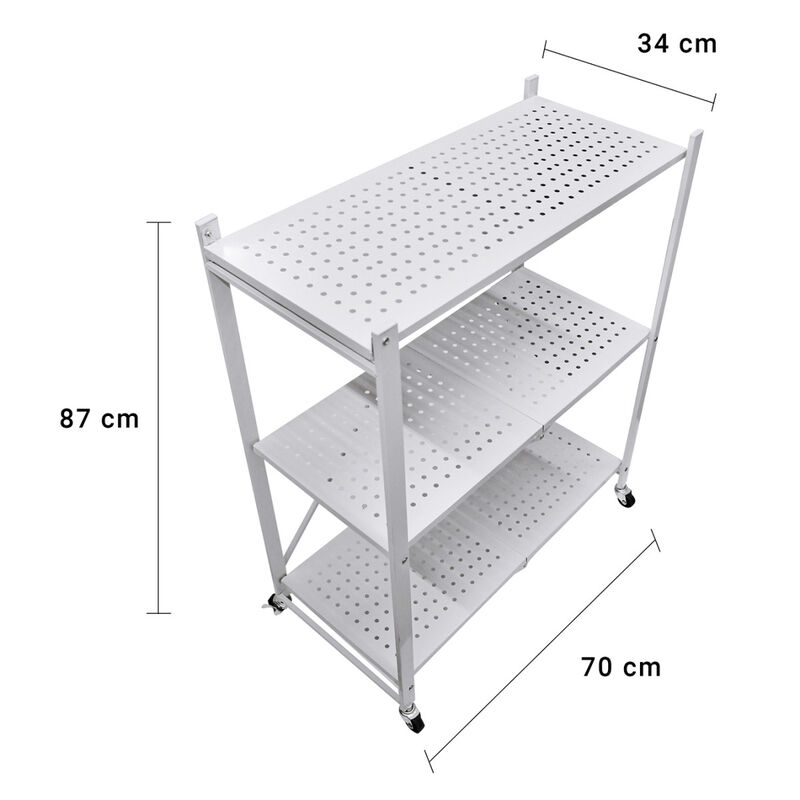 Estante de Almacenamiento 3 Niveles Blanco image number null