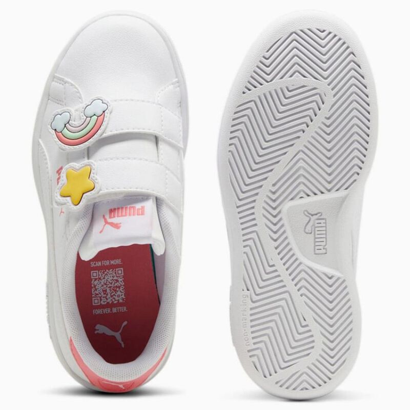 Tenis Puma para Ni&ntilde;a Smash 3 Badges V PS Blanco image number null