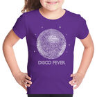 Camiseta Word Art Para Ni&ntilde;a - Disco Ball - Morado