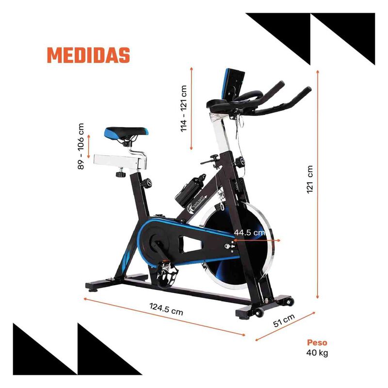 Bicicleta Estática 18kg Profesional Uso Rudo Fi... image number null