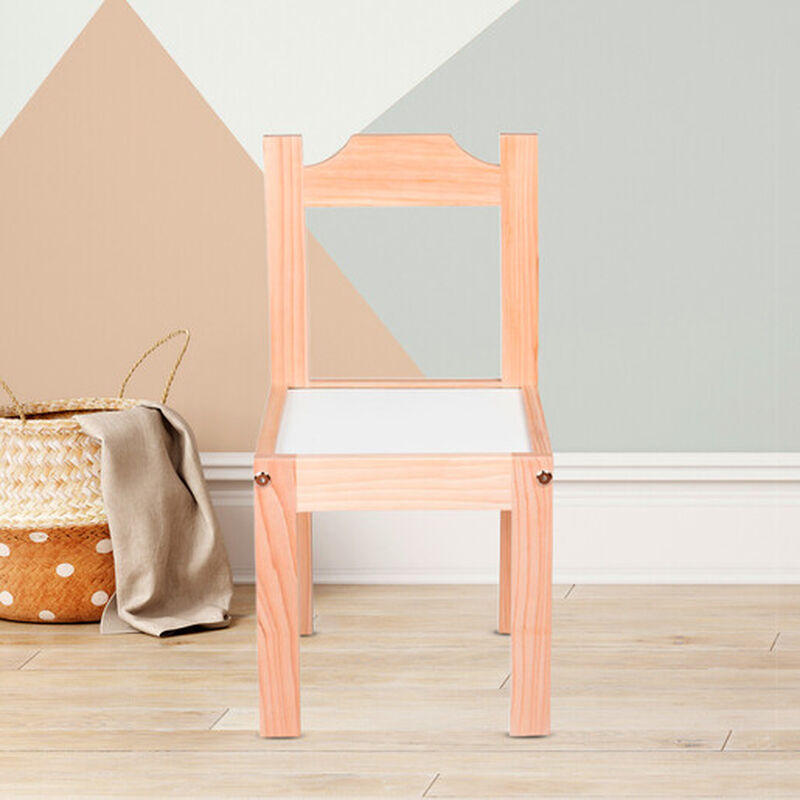 Duduk Silla de Madera Barnizada para Ni&ntilde;os Pequ... image number null