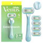 Razor Gillette Venus Extra Smooth Para Mujer Con 5 Cuchillas De Recambio