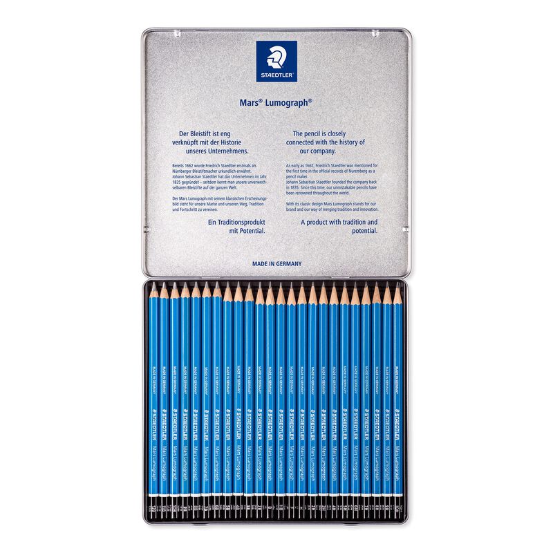 Juego De 24 L&aacute;pices De Dibujo Staedtler Mars Lu... image number null