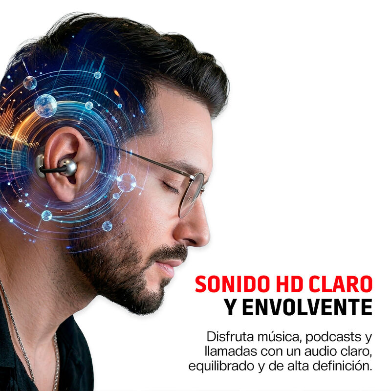 Aud&iacute;fonos Inal&aacute;mbricos Tipo Clip Open Ear Bluet... image number null