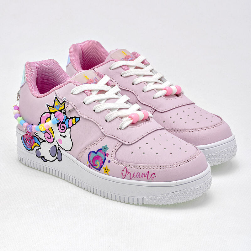 Miss Pink Tenis urbano para ni&ntilde;a rosa multicolo... image number null