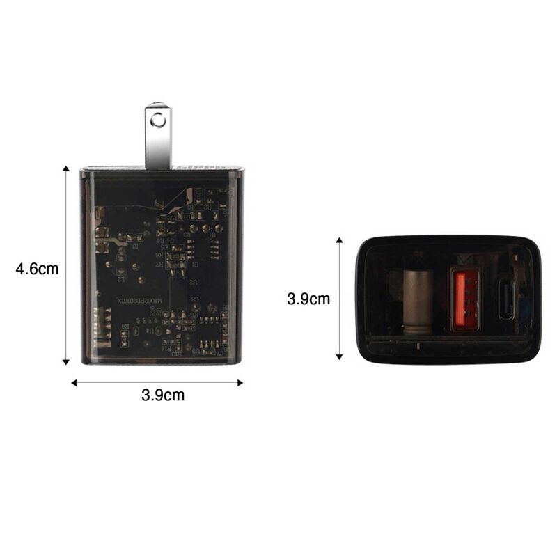 Cargador Ac Mybat Usb-c Pd 20w Usb-a Dual Unive... image number null